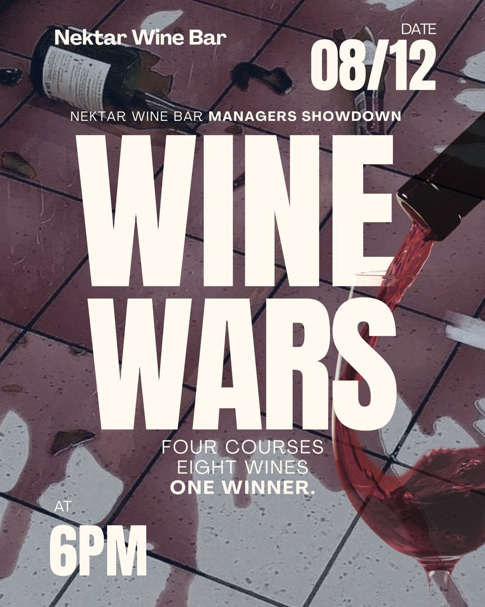 Wine Wars: Kenny vs. Kevin — Nektar Wine Bar, August 12 at 6 PM