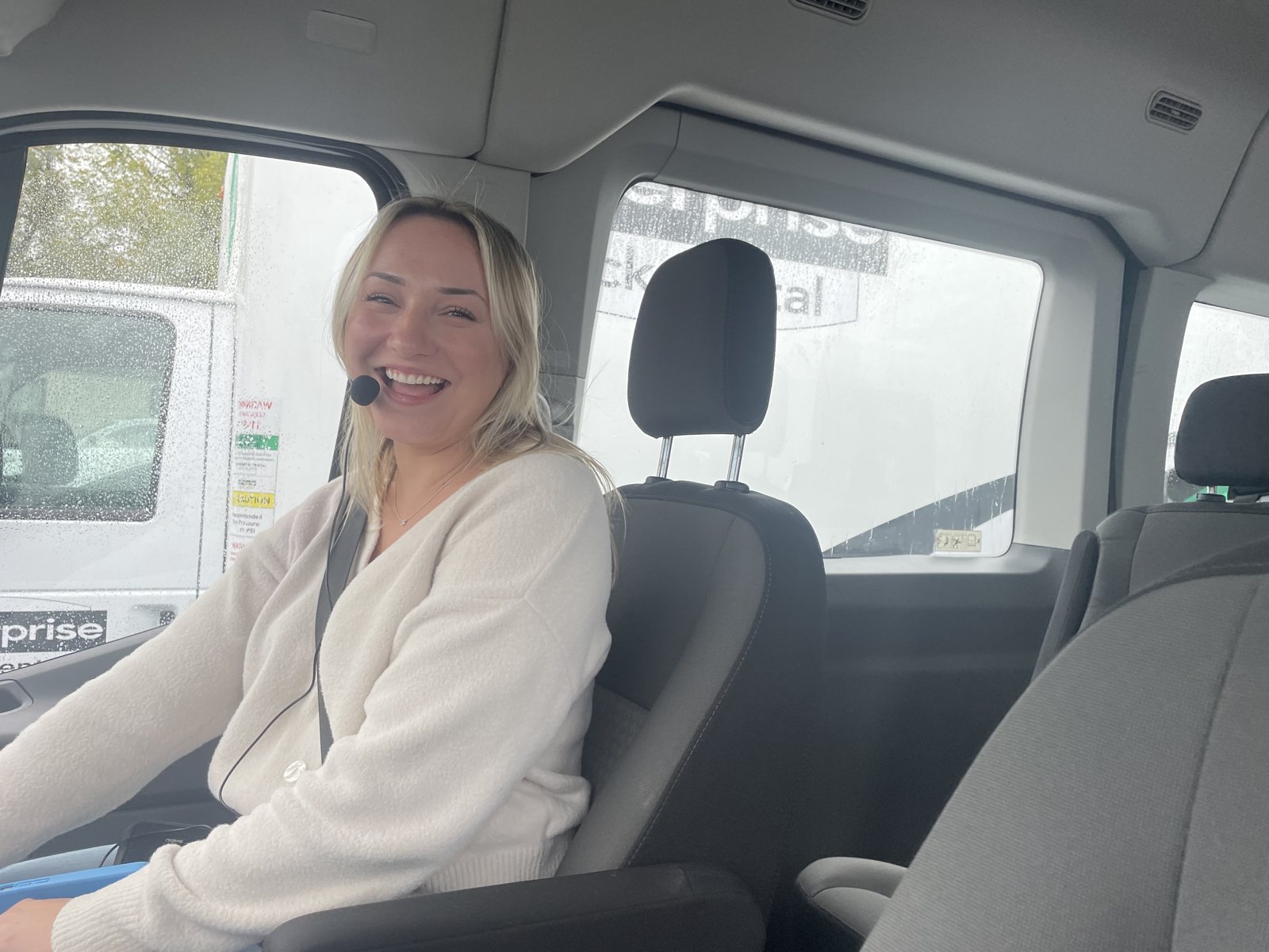 We rented a van for the whole beer crawl.