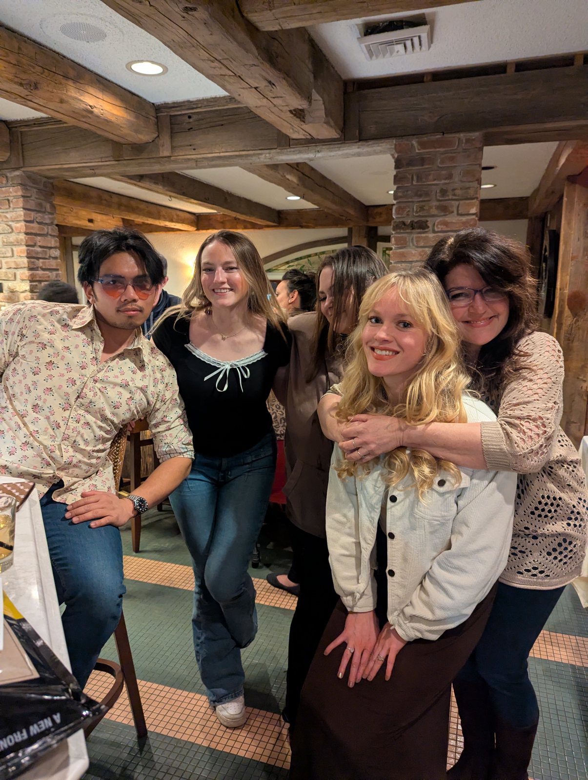 All together at the Christmas party.