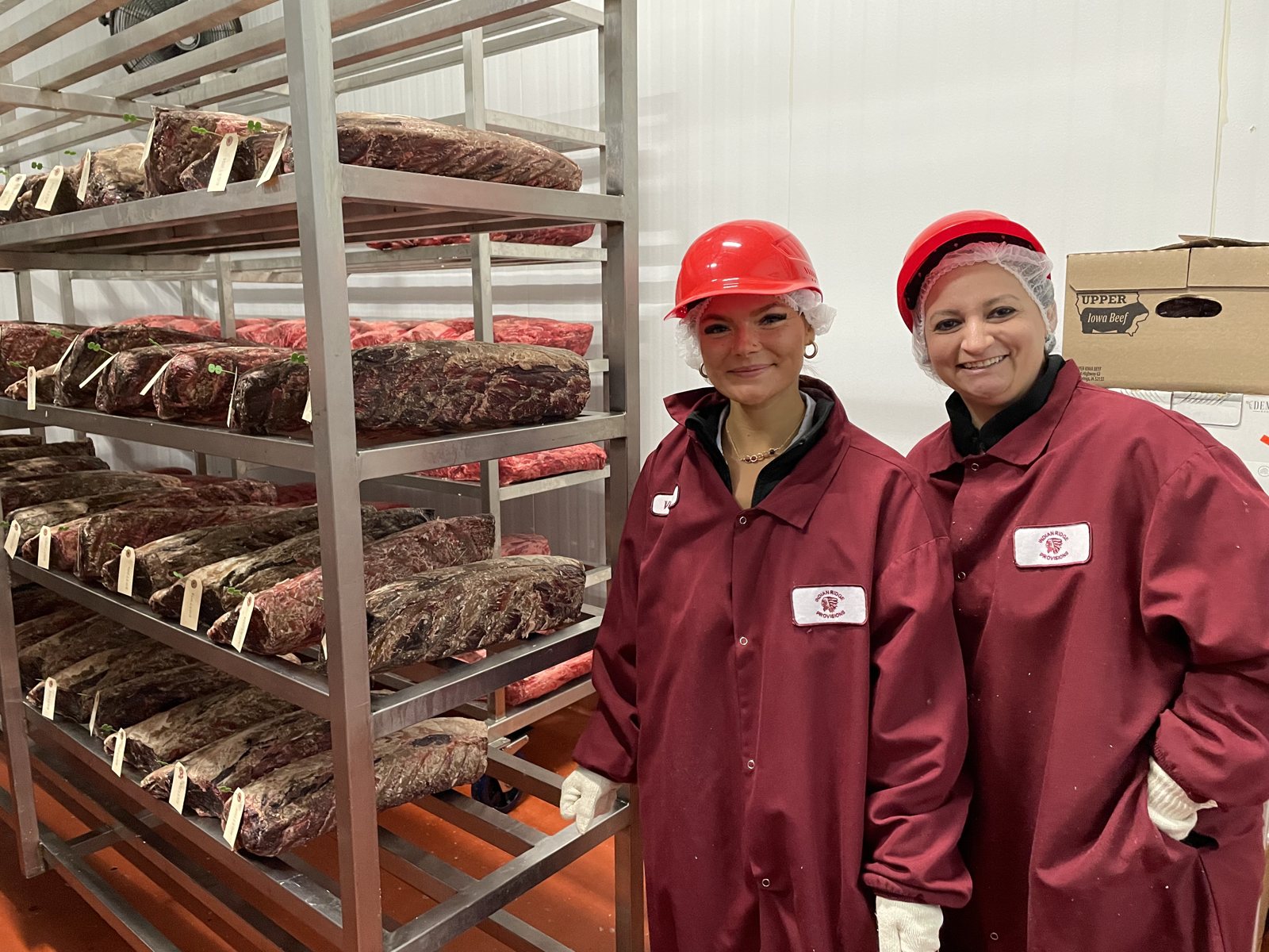 In the aging room at one of our distributors.