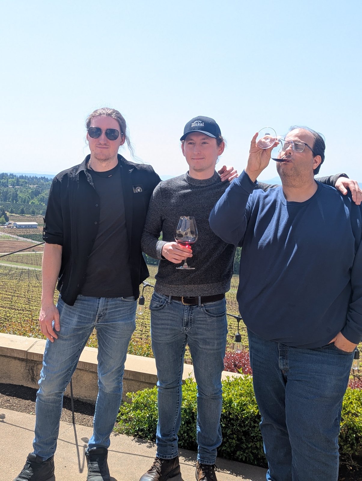 Cheers from the vineyard.