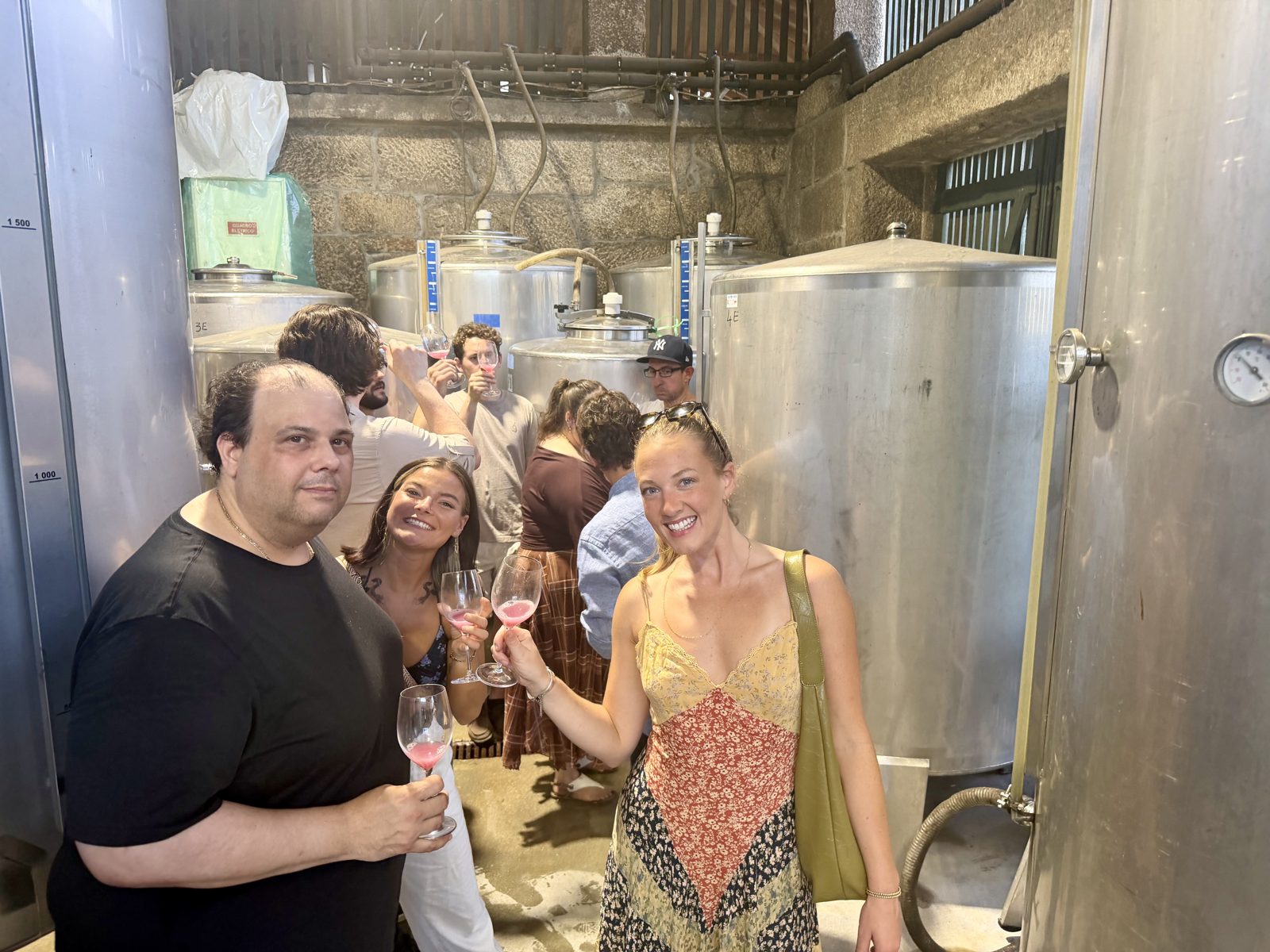 In the cellar as the harvest came in.