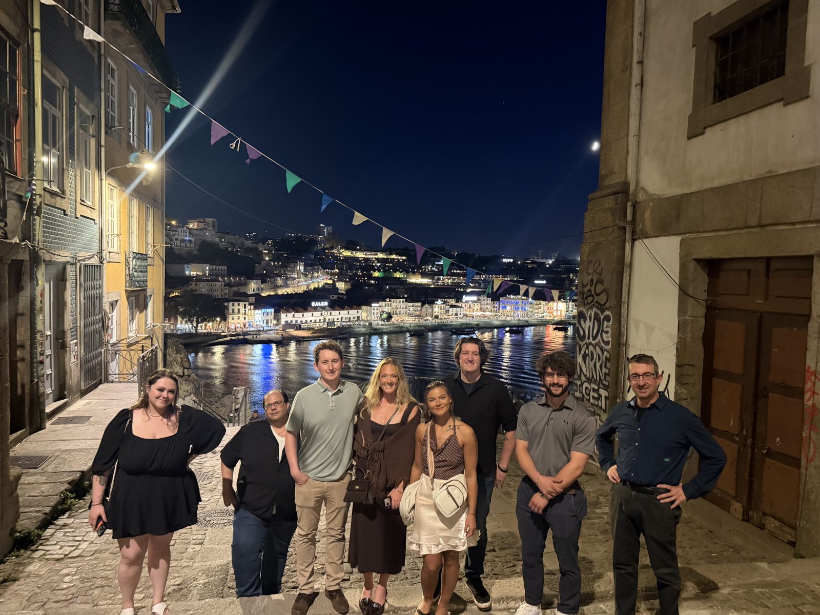 An evening out along the river in Porto.
